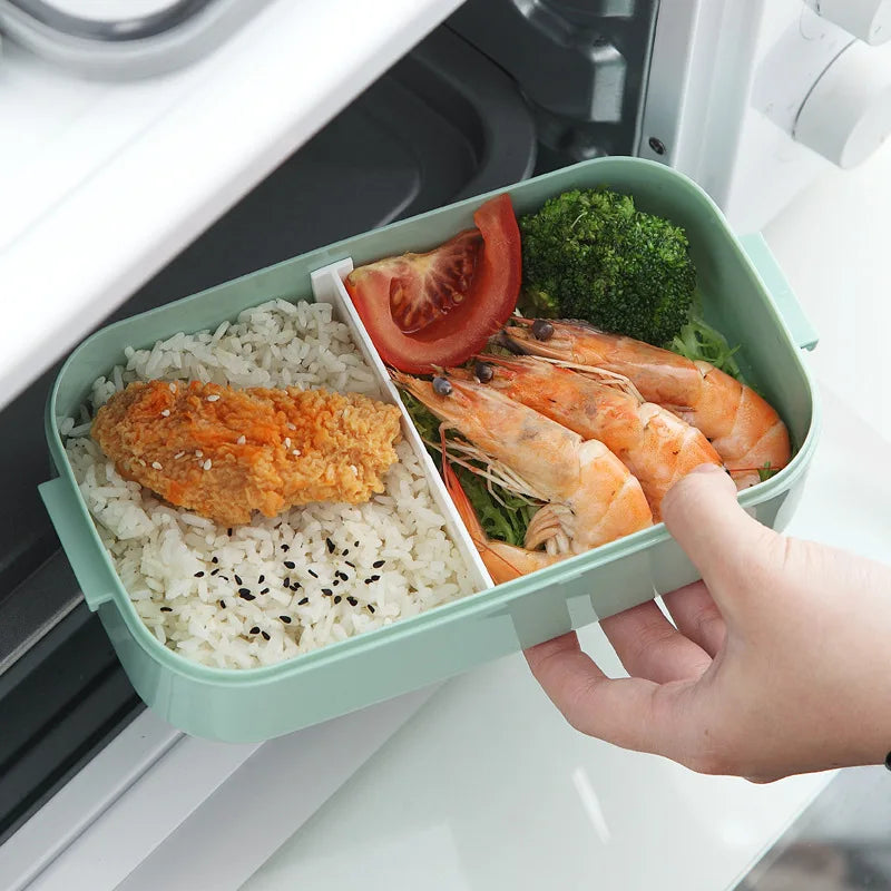 304 stainless steel insulated lunch boxes with separated multi-layer leakproof portable bento picnic box