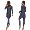 Burkini Muslim Swimwear 2023 – Modest Plain Swimsuit for Women, Islamic Clothing Set, Long Dress, Large Size