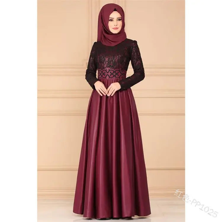 Eid Abaya Dubai Turkey Hijab – Modest Muslim Dress, Islamic Clothing, Maxi African Dresses for Women, Caftan Kaftan Robe, Plus Size S-5XL