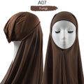 Heavy Chiffon Jersey Hijab for Women, Muslim Fashion Veil, Islamic Headscarf & Scarf