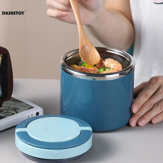 630ml Lunch Box Leak-Proof Insulated Lunch Box Large Capacity Food Thermal Jar Soup Containers for Office Food Storage Box