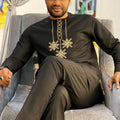 Men's Kaftan Suit – Traditional African and Middle Eastern Long Robe Outfit, Elegant and Comfortable Formal Wear
