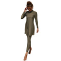 Burkini Muslim Swimwear 2023 – Modest Plain Swimsuit for Women, Islamic Clothing Set, Long Dress, Large Size