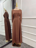 Elegant Muslim Fashion Hijab Dress, Available in 8 Colors, Closed Abayas for Women, Dubai African Dresses, Islamic Clothing Kaftan Robe