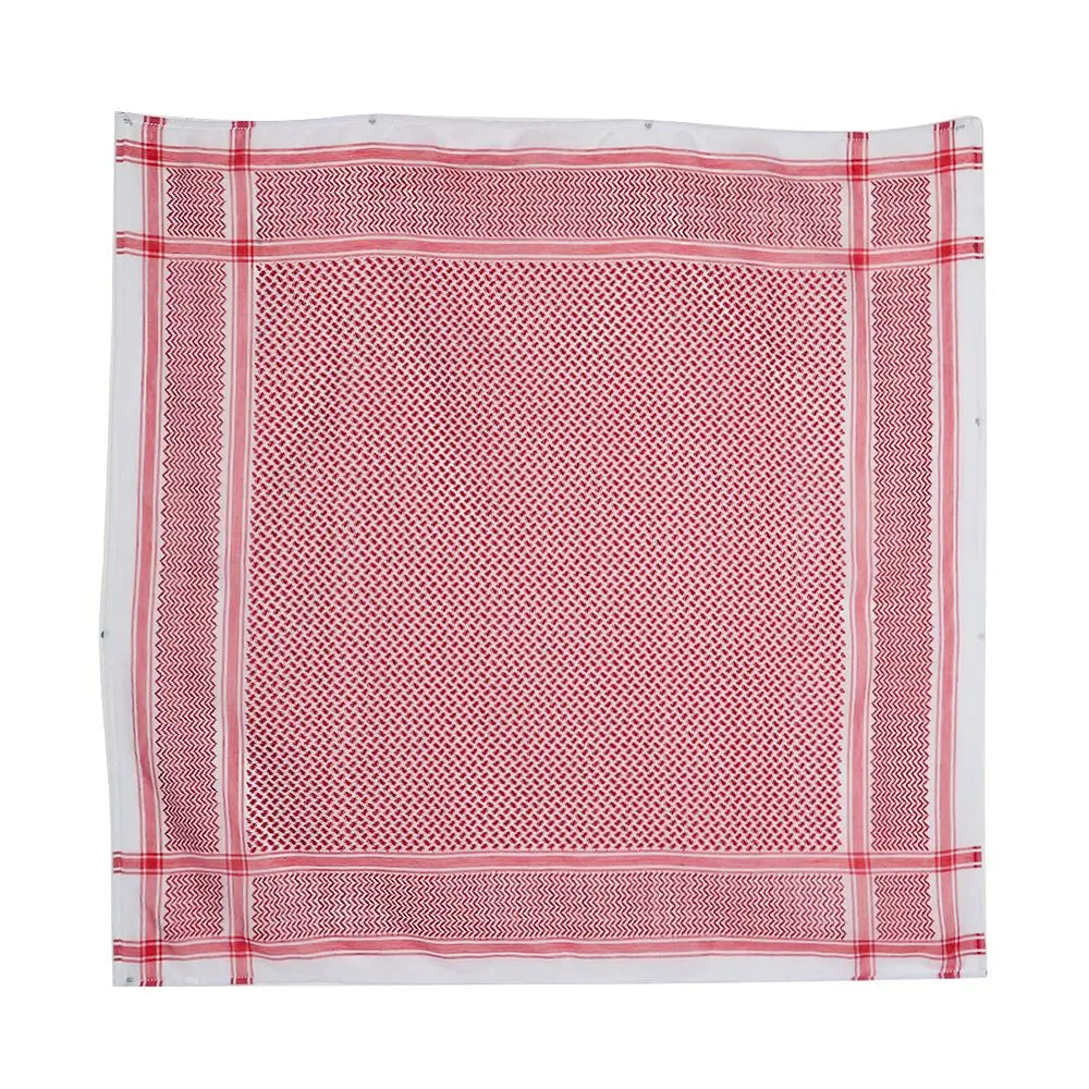 Islamic Traditional Plaid Shemagh Scarf – Arab Kafiya Keffiyeh, Palestine Bandana, Muslim Turban Hijab for Men & Women