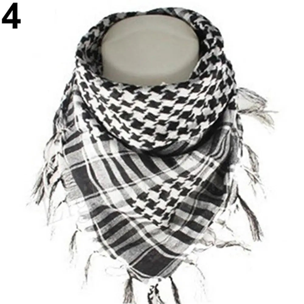 Muslim Hijab Arabian Shemagh Scarf - Military Desert Army Keffiyeh, Hiking & Sports Bandana Wrap