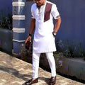 Men's Kaftan Suit – Traditional African and Middle Eastern Long Robe Outfit, Elegant and Comfortable Formal Wear