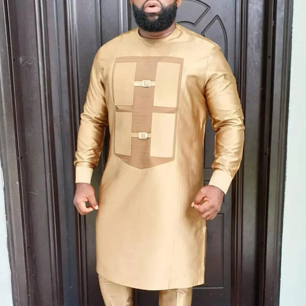 Men’s Kaftan Wear – Elegant Traditional Long Robe, African and Middle Eastern Style, Comfortable and Stylish Attire