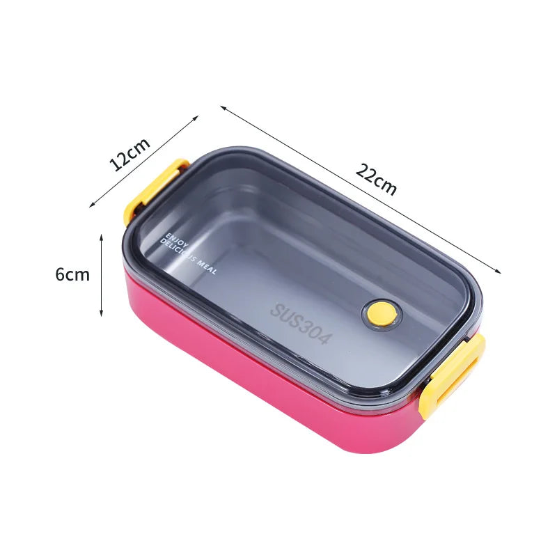 304 stainless steel insulated lunch boxes with separated multi-layer leakproof portable bento picnic box