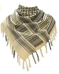 Tactical Shemagh Keffiyeh Scarf – 43x43 Inch Arab Head & Neck Wrap with Tassels for Men & Women, Desert Military Style