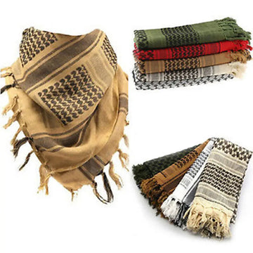 Muslim Hijab Arabian Shemagh Scarf - Military Desert Army Keffiyeh, Hiking & Sports Bandana Wrap