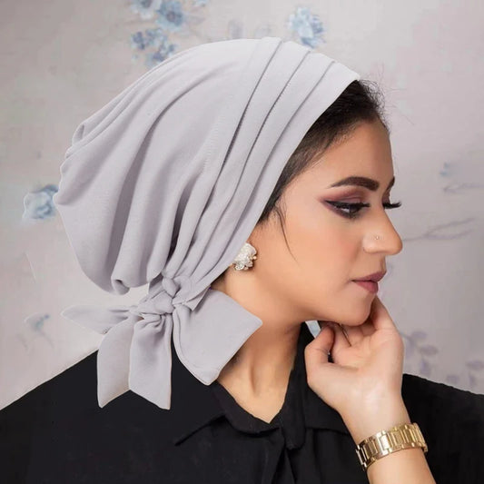 Muslim women's stretch turban hijab, underscarf chemo caps, head scarves for cancer patients, comfortable and stylish headwear