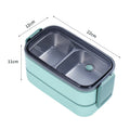 304 stainless steel insulated lunch boxes with separated multi-layer leakproof portable bento picnic box
