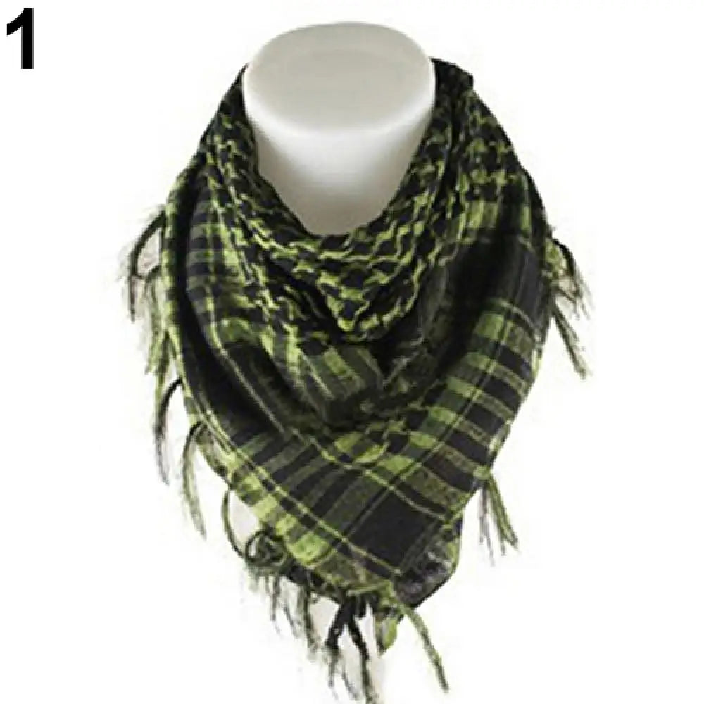 Muslim Hijab Arabian Shemagh Scarf - Military Desert Army Keffiyeh, Hiking & Sports Bandana Wrap