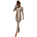 Burkini Muslim Swimwear 2023 – Modest Plain Swimsuit for Women, Islamic Clothing Set, Long Dress, Large Size