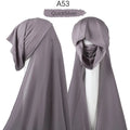 Heavy Chiffon Jersey Hijab for Women, Muslim Fashion Veil, Islamic Headscarf & Scarf