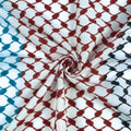 Men’s Shamash Keffiyeh Scarf - Geometric Jacquard Square Arab Headscarf, Multifunctional Bandana, Shawl Wrap Headwear