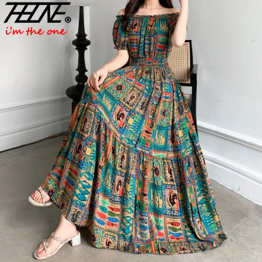 Maxi Long Dress – Elegant Full-Length Gown, Modest Fashion, Long Sleeve Formal Wear for Women