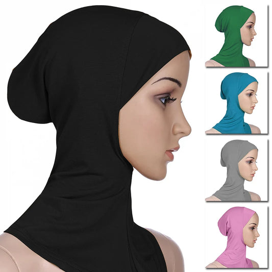 Comfortable Inner Hijab Cap, Islamic Underscarf Ninja Hijab, Head Cover Scarf, Bonnet Hat Cap for Women.