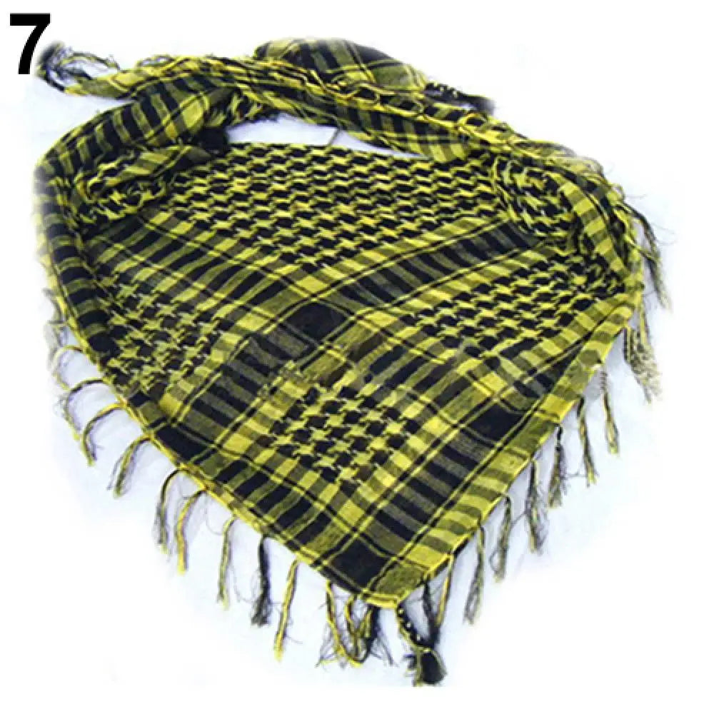 Muslim Hijab Arabian Shemagh Scarf - Military Desert Army Keffiyeh, Hiking & Sports Bandana Wrap
