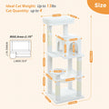Multi-Level Cat Tree with Hammock – Cat Condo & Tower for Indoor Cats, Scraper with Scratching Posts, Kitten House, Bed & Cat Toys