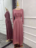 Elegant Muslim Fashion Hijab Dress, Available in 8 Colors, Closed Abayas for Women, Dubai African Dresses, Islamic Clothing Kaftan Robe