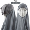 Heavy Chiffon Jersey Hijab for Women, Muslim Fashion Veil, Islamic Headscarf & Scarf