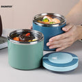 630ml Lunch Box Leak-Proof Insulated Lunch Box Large Capacity Food Thermal Jar Soup Containers for Office Food Storage Box