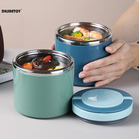 630ml Lunch Box Leak-Proof Insulated Lunch Box Large Capacity Food Thermal Jar Soup Containers for Office Food Storage Box