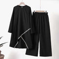 New Muslim Long Sleeve Blouse Abaya Suits with Sequins, 2PCS Islamic Clothing, Fashionable Urban Tracksuit