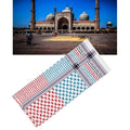Men’s Shamash Keffiyeh Scarf - Geometric Jacquard Square Arab Headscarf, Multifunctional Bandana, Shawl Wrap Headwear