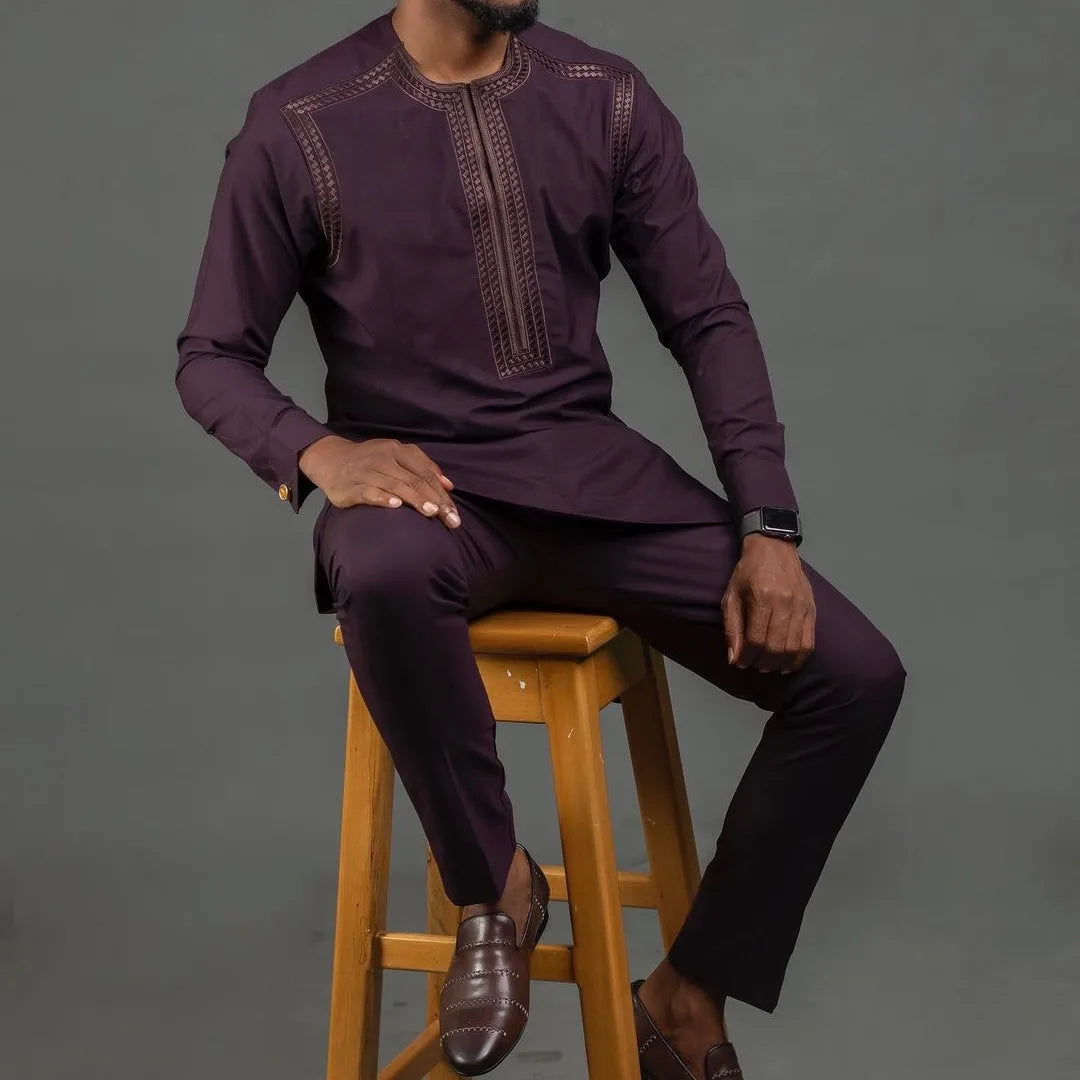 Men’s Traditional Suit – Classic Formal Wear, Elegant Design, Cultural Attire for Special Occasions