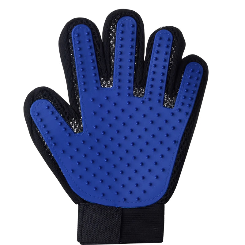 Pet Grooming Glove – Gentle Deshedding Brush for Cats & Dogs, Hair Remover, Massaging Bath Glove
