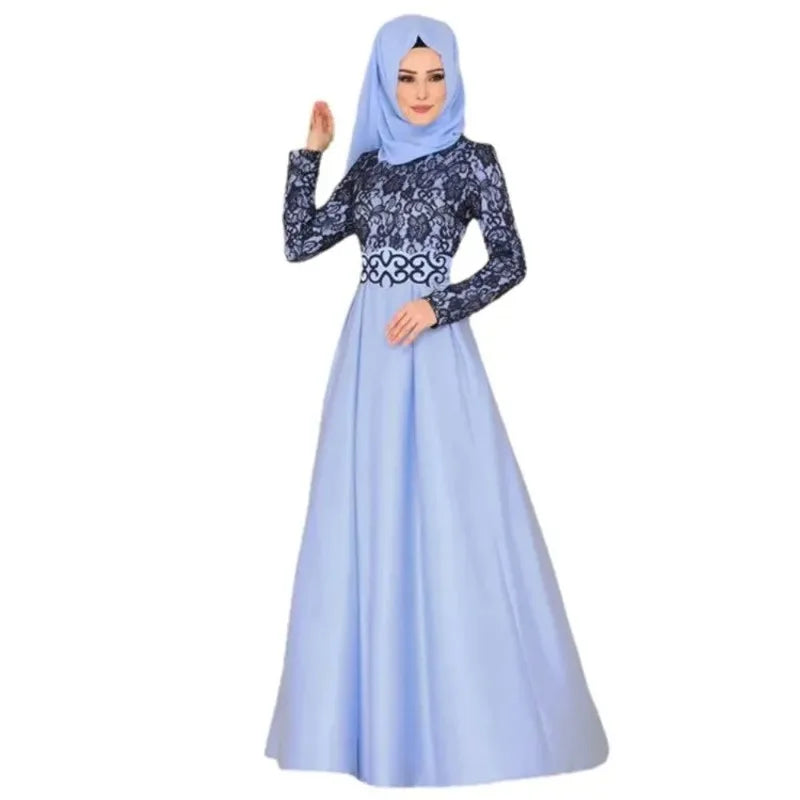 Eid Abaya Dubai Turkey Hijab – Modest Muslim Dress, Islamic Clothing, Maxi African Dresses for Women, Caftan Kaftan Robe, Plus Size S-5XL