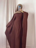 Linen Batwing Abaya – Modest Islamic Dress, Loose-Fit Kaftan, Elegant Muslim Wear for Women