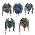 Keffiyeh Tactical Desert Scarf - Shemagh Head Neck Wrap, Unisex Arab Palestine Scarf