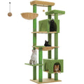 Large Multi-Level Cat Tree – Tall Plush Cat Tower for Indoor Cats with Scratching Posts, Scratching Boards, Perches & Caves