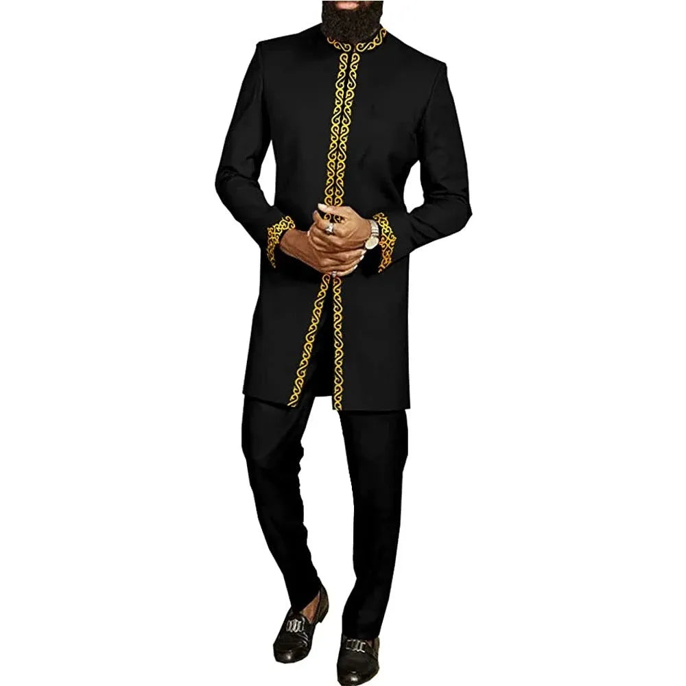 Men’s Traditional Suit – Classic Formal Wear, Elegant Design, Cultural Attire for Special Occasions