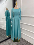 Elegant Muslim Fashion Hijab Dress, Available in 8 Colors, Closed Abayas for Women, Dubai African Dresses, Islamic Clothing Kaftan Robe