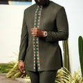 Men's Kaftan Suit – Traditional African and Middle Eastern Long Robe Outfit, Elegant and Comfortable Formal Wear