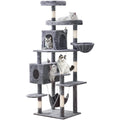 New 2023 Multi-Level Cat Tree – 71.6-Inch Tall Cat Tower for Indoor Cats with Scratching Posts & Cozy Condo Furniture