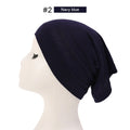 2023 Soft Solid Color Inner Hijab Cap – Muslim Stretch Turban Underscarf, Islamic Fashion Headscarf for Women