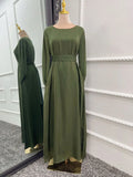 Elegant Muslim Fashion Hijab Dress, Available in 8 Colors, Closed Abayas for Women, Dubai African Dresses, Islamic Clothing Kaftan Robe