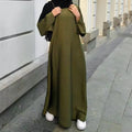 Elegant Muslim Fashion Hijab Dress, Available in 8 Colors, Closed Abayas for Women, Dubai African Dresses, Islamic Clothing Kaftan Robe