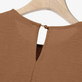 Elegant Two-Piece Muslim Women's Wear – Solid Color Modest Fashion Outfit